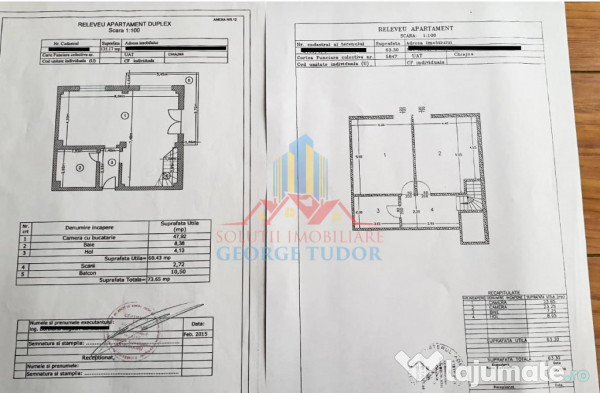 Ap. 3 camere de tip DUPLEX,137 MP, Str. Gladiolelor,Nr 7, 0%