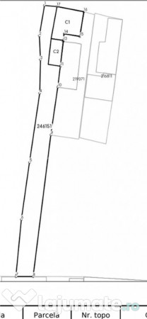 Casa la rosu, teren 422 mp - zona centrala