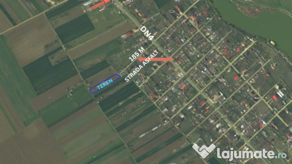 Teren 2667 mp frumușani – dublu front stradal și acces r