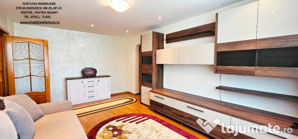 Apartament 2 camere echipat complet,boxa,loc parcare,zona centrala