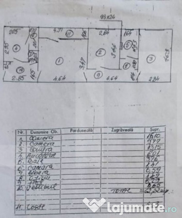 Apartament 3 camere, 68 mp, alexandru obregia