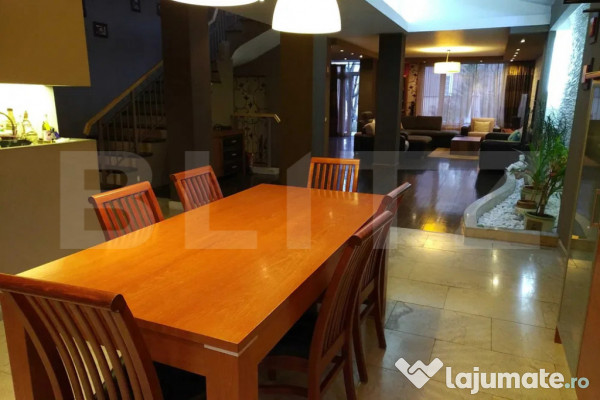 Casă 5 camere, garaj dublu • curte privată • saună